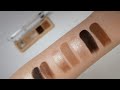 Natasha denona my mini dream eyeshadow palette finger  brush live swatches