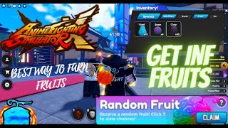 *NO HAXS* BEST WAY TO FARM INF DEVIL FRUITS IN ANIME FIGHTING SIMULATOR X (Roblox)
