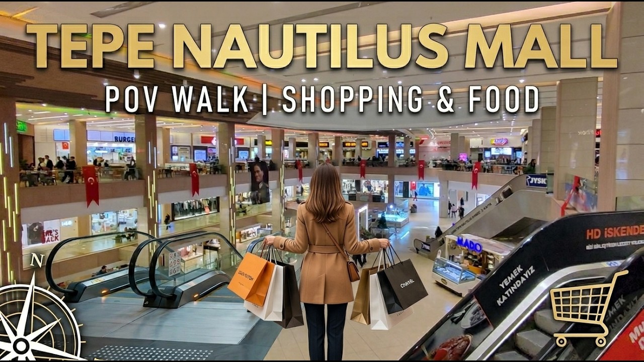 Istanbul Shopping Vlog: Tepe Nautilus Mall Tour 🛍️ POV Walking