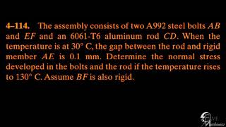 Problem 4-114/4-115/4-116/ Engineering Mechanics Materials