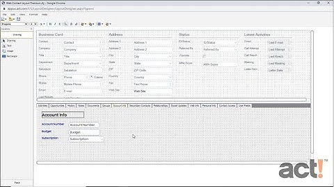 Act! CRM Classic Training Video: Using the Design Format Bar