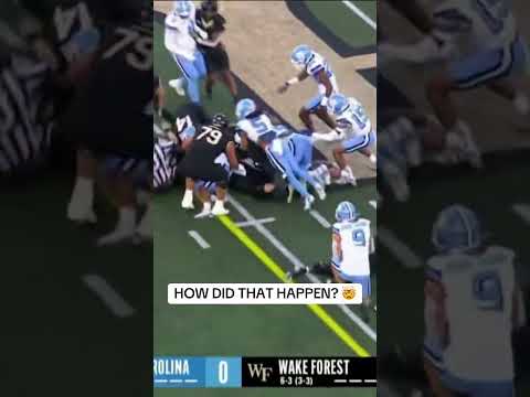 You don’t see that every day 😅 #wakeforest #godeacs #collegefootball #accfootball #highlights