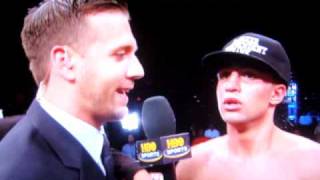 Paulie Malignaggi Post-Fight Interview with Max Kellerman 8/22/09