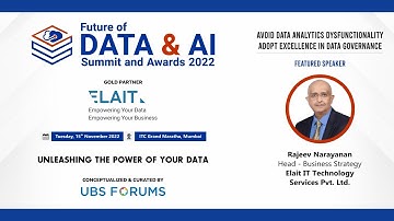 Future of Data & AI Summit & Awards 2022 - Avoid Data Analytics Dysfunctionality