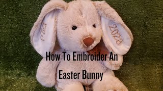 How To Embroider Directly Onto Water Soluble Stabilizer, Embroidered Easter Bunny