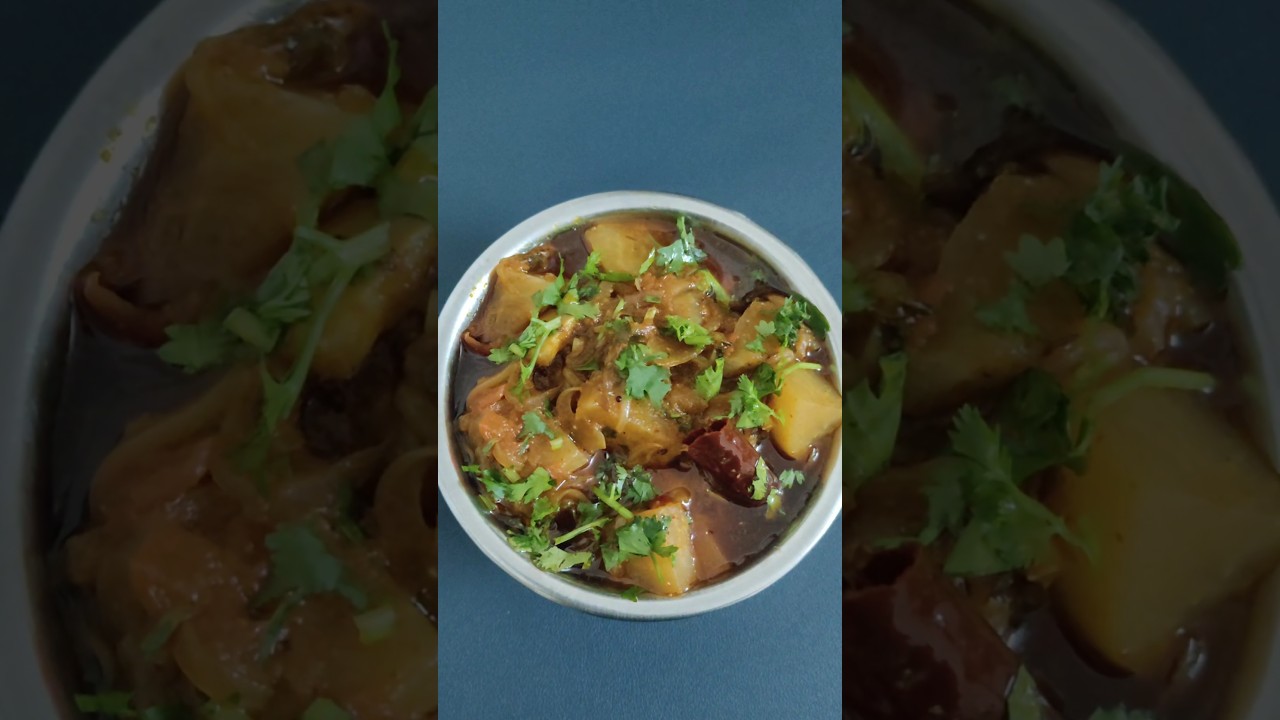 Knol Khol Curry😋 | kohlrabi | गाठ गोबी की सब्जी 