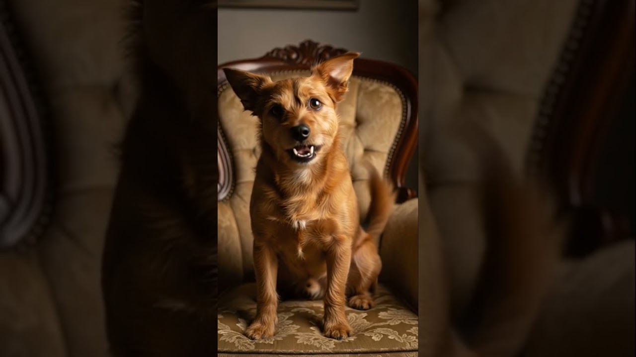 Chill Pup on a Throne 🐶💺✨ Cutest Dog Vibes Ever! 😍 