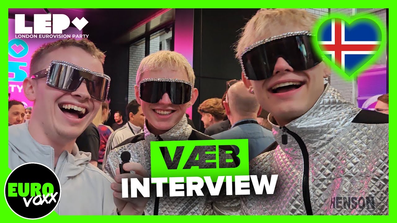 🇮🇸 VÆB - RÓA (INTERVIEW) @ London Eurovision Party 2025 // Iceland Eurovision 2025