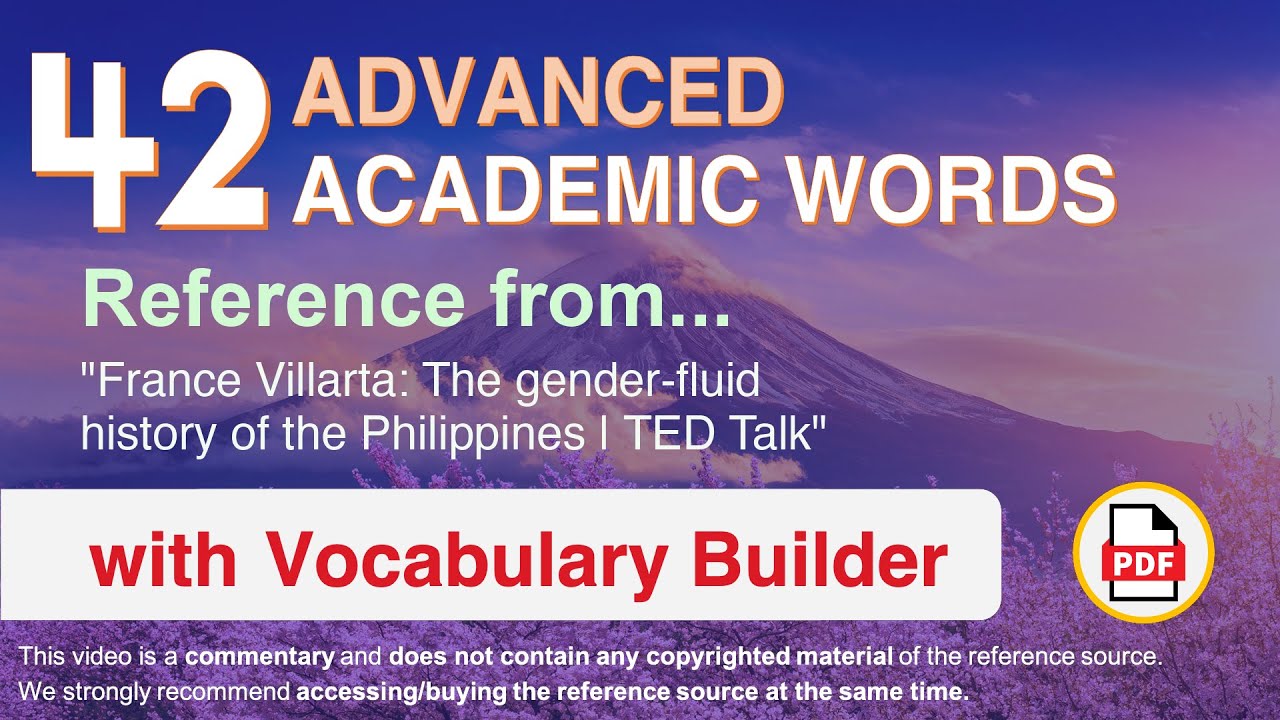 42 Advanced Academic Words Ref from "The genderfluid history of the