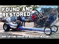 Original Front Engine top fuel Dragster from 1968 found, restored, and raced by Ronnie Sandifer