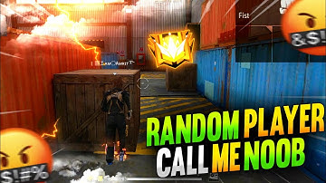 Random Player Call Me Noob 🤬 - Garena Free Fire Max #shorts #freefire #freefireshorts