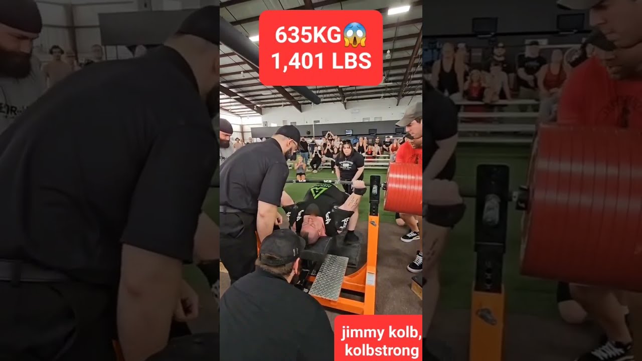 New World Record Bench Press 635KG 1 401 LBS
