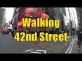 ⁴ᴷ Walking Tour of NYC, Manhattan - 42nd Street from the Hudson River to the East River