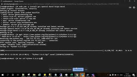 Installing Python 3.6 in CentOS 6