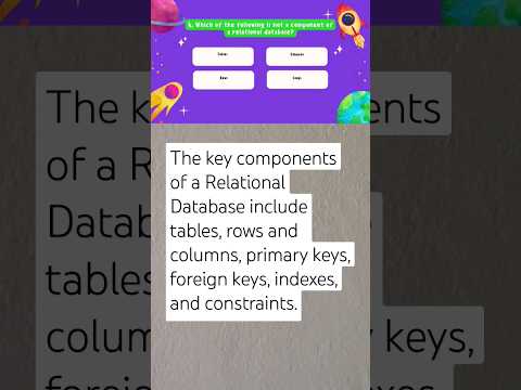 Relational Database Components