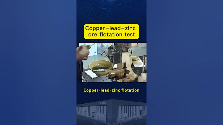 A copper-lead-zinc ore flotation test in the lab