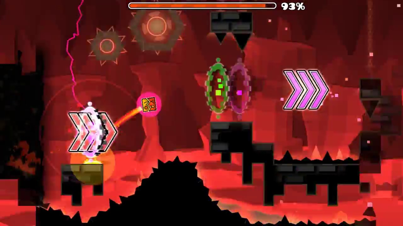 Geometry Dash- [Weekly Demon] #13- Fire Level by Dudex, TheDevon & Nasgubb (All coins)