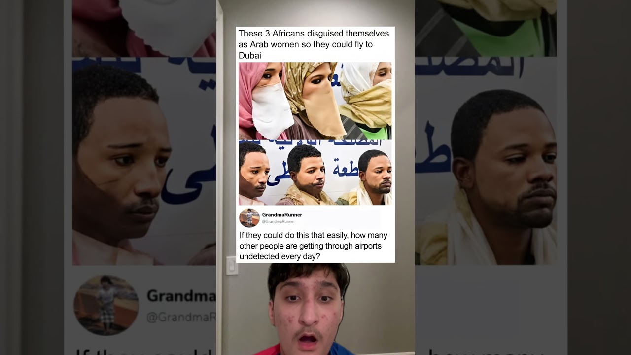 These 3 Africans disguised themselves as Arab women so they could fly to Dubai