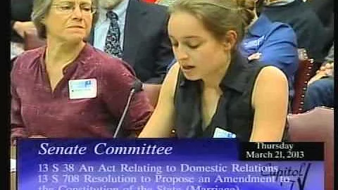 RI State Senate Marriage Equality Hearings March 2...