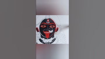 Maa Kali painting #diwali #maakali #maa #maashyamsundari #watercolorpainting
