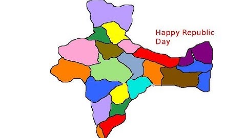 Draw Map of India in Tux paint ( for Republic Day )