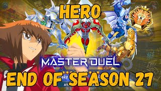 HERO End of Season 27 MASTER RANKED 1 | Yu-Gi-Oh! Master Duel