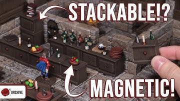 Crafting D&D MAGNETIC Bar and Cupboard Stackables!