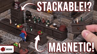 Crafting D&D MAGNETIC Bar and Cupboard Stackables!