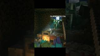 Estos ZOMBIES me quieren comer por que no les di de mi PAN! :(🥖 #shorts #minecraft #viral #vidareal