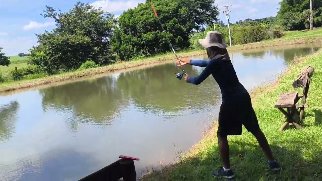 FUI PESCAR PRA DESESTRESSAR 