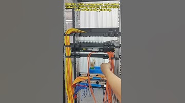 Cable management rack makes network cabling efficient, cost-effective, and aesthetically pleasing.