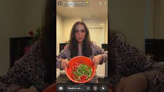 هند القحطاني تطبخ الغداء ايدام و رز