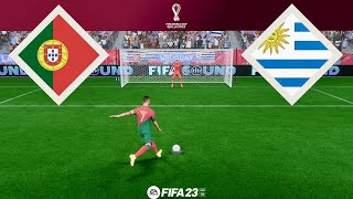 FIFA World Cup | PORTUGAL vs URUGUAY | [Penalty shootout] FIFA 23