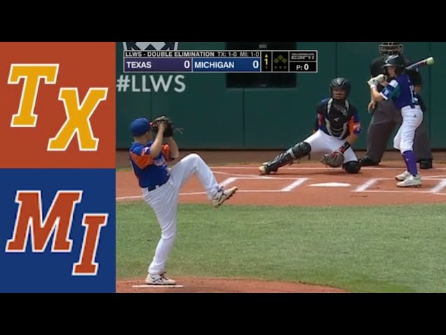 Texas v Michigan (AMAZING GAME!), LLWS Winners Bracket