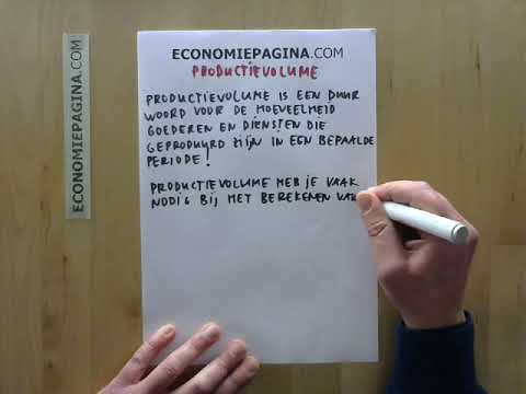 Video: Wat betekent productievolume?