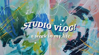 🖌🌈 working on a coloring page and in the sketchbook | studio vlog 🌈🖌