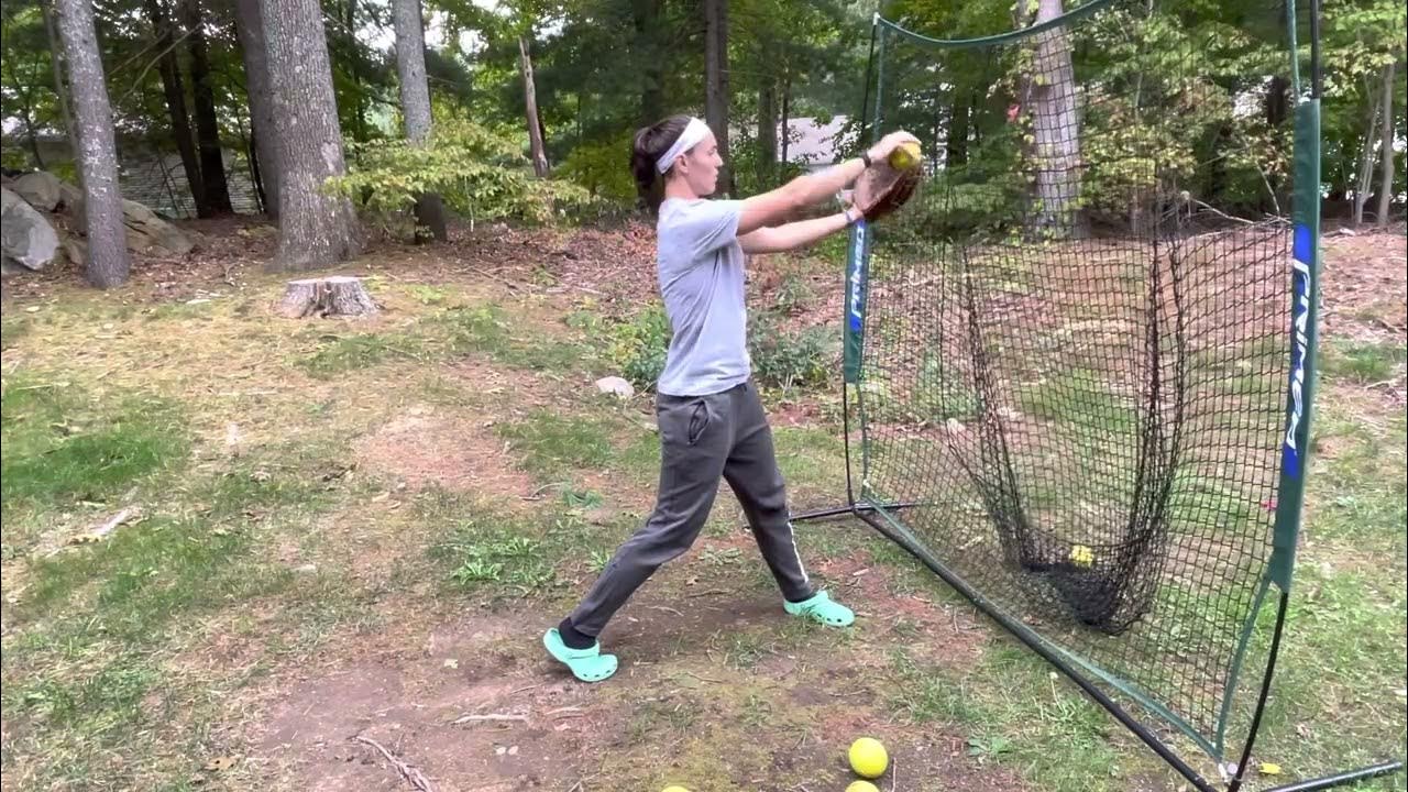 FastPitch Softball Pitching drill of the week 4 slow windmill + fast