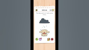 Level 490// The dog wants to taste some snow. brain test #housequake #slapcity #hearbreak #woojer