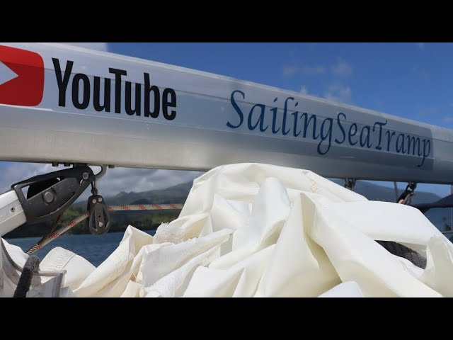 Broken mainsail and Roadtrip around Tahiti Iti – EP 144 Sailing Seatramp