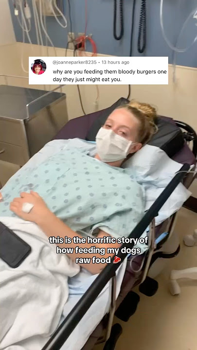 the HORRIFIC story about how feeding my 4 dogs raw fod put me in the hospital trying to EAT ME 🥵🥩