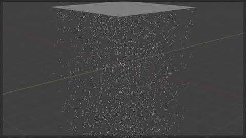 Blender Geometry Node Particle System Rain