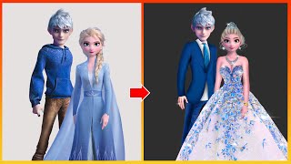 Frozen: Elsa Frozen And Jack Frost Glow Up In Wedding - Elsa And Jack Frost Get Married