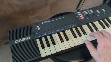 1987 Casio PT-100 Mini Keyboard - Quick Review and Demo