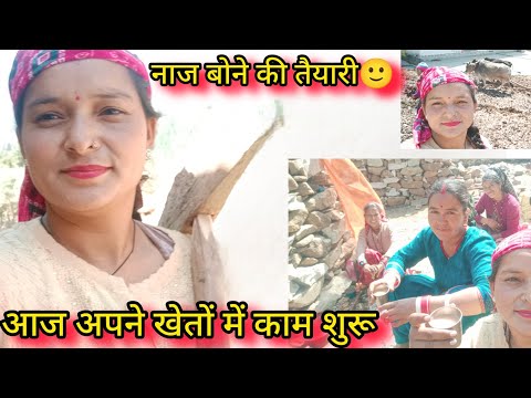 नाज बोने की तैयारी🙂