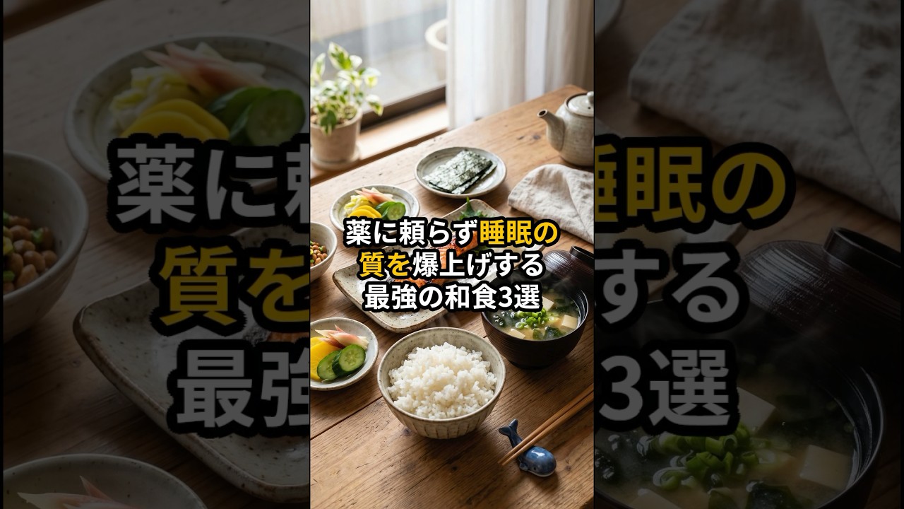 朝までぐっすり！薬に頼らず睡眠の質を爆上げする最強の和食3選