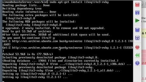 Installing Rails on Ubuntu 8.04 LTS Server