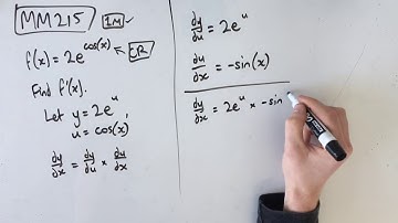 MM215 Maths Methods Fortify Study Guide - "Using the chain rule"