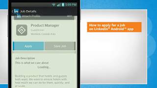 How to apply for a job on LinkedIn® Android™ app screenshot 5