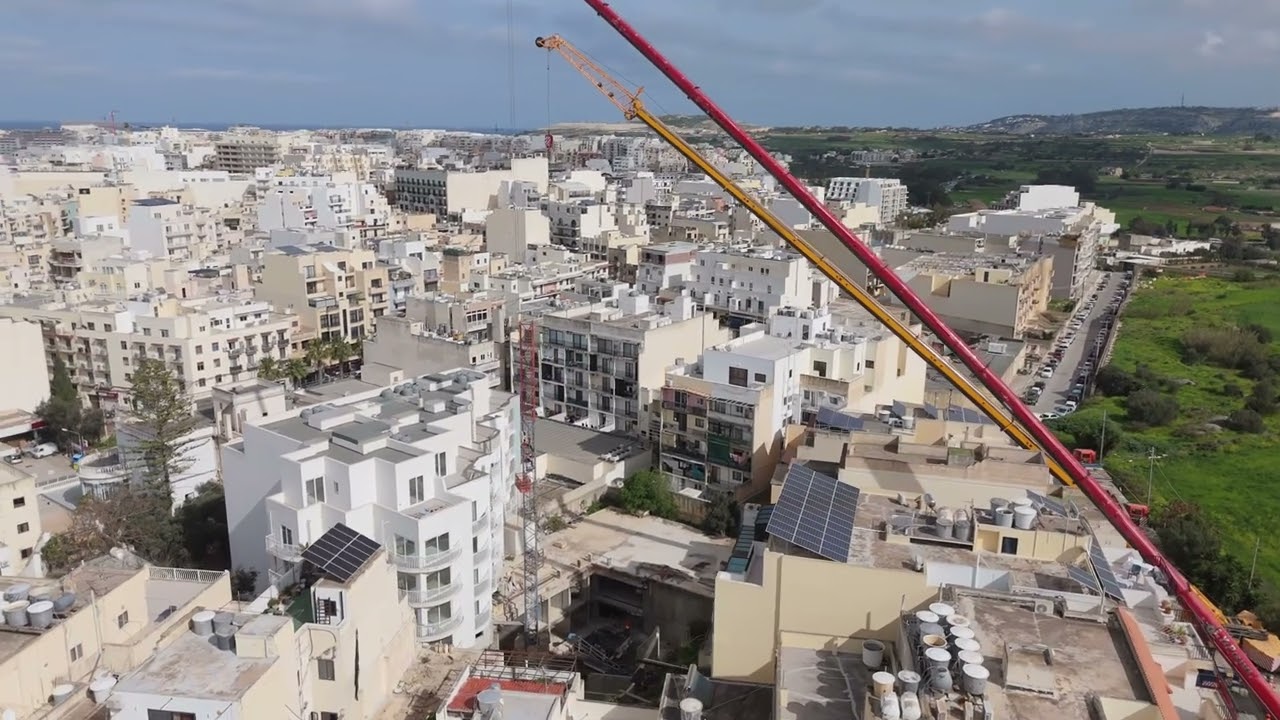 Authorities dismantle abandoned tower crane structure in St Paul’s Bay