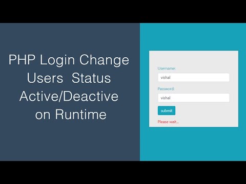 PHP Login Change Users Status Active/Deactive on Runtime